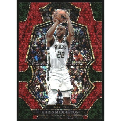 2022-23 Select Prizms Red Disco #128 Khris Middleton