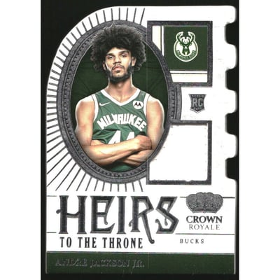 2023-24 Crown Royale Heirs to the Throne Jerseys #8 Andre Jackson Jr.