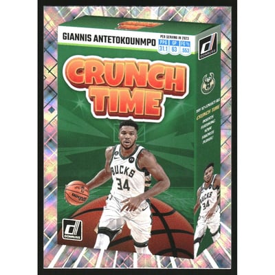 2023-24 Donruss Crunch Time Diamond #15 Giannis Antetokounmpo