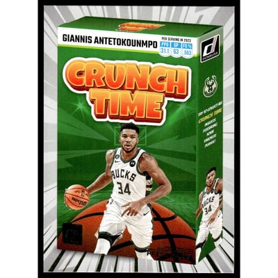2023-24 Donruss Crunch Time Press Proof #15 Giannis Antetokounmpo