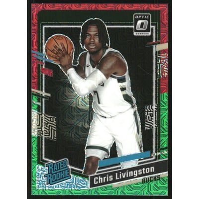 2023-24 Donruss Optic Choice Red and Green #222 Chris Livingston RR