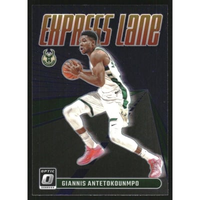 2023-24 Donruss Optic Express Lane Purple #23 Giannis Antetokounmpo