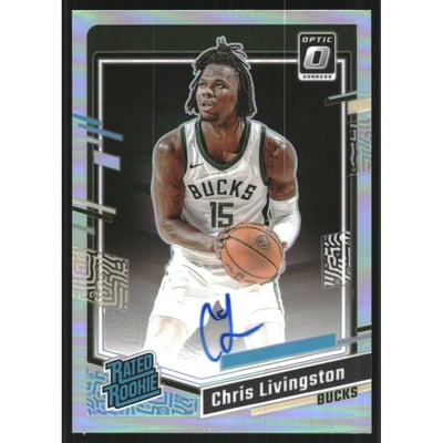 2023-24 Donruss Optic Holo #296 Chris Livingston RR AU