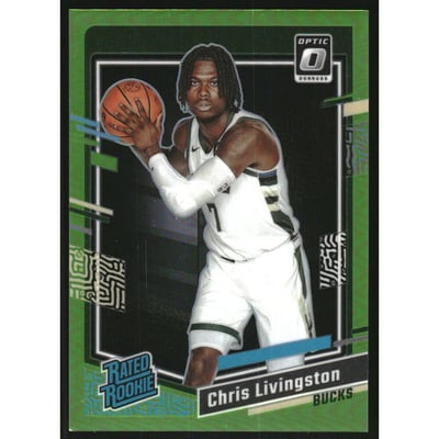 2023-24 Donruss Optic Lime Green #222 Chris Livingston RR