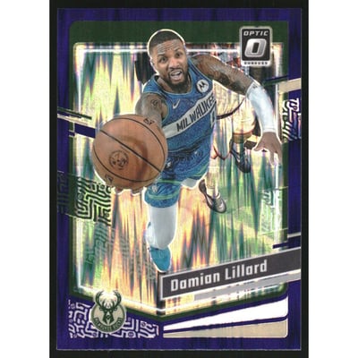 2023-24 Donruss Optic Purple Shock #4 Damian Lillard