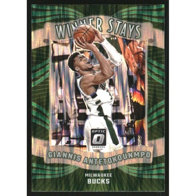 2023-24 Donruss Optic Winner Stays Green Shock #1 Giannis Antetokounmpo