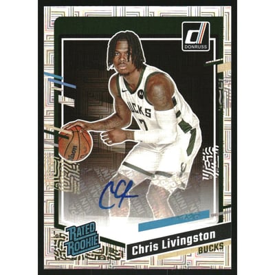 2023-24 Donruss Rated Rookies Signatures Choice #261 Chris Livingston