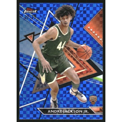 2023-24 Finest Blue Checkerboard Refractors #196 Andre Jackson Jr. UC