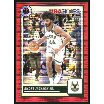 2023-24 Hoops Premium Stock Red Pulsar #67 Andre Jackson Jr.