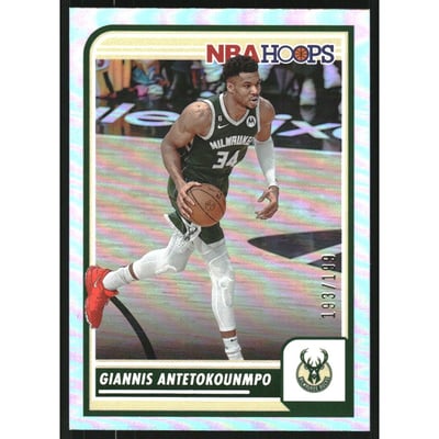 2023-24 Hoops Silver #147 Giannis Antetokounmpo