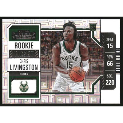 2023-24 Panini Contenders Variations #142 Chris Livingston
