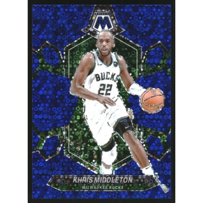 2023-24 Panini Mosaic Mosaic Fast Break Blue #59 Khris Middleton
