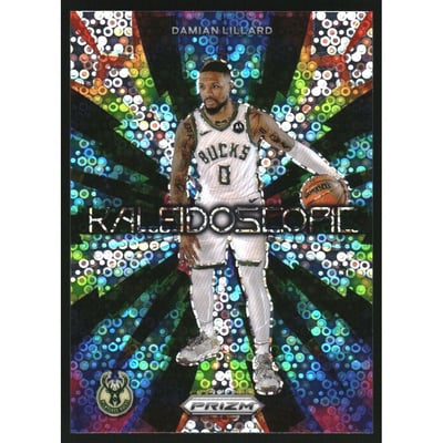 2023-24 Panini Prizm Kaleidoscopic Prizms Fast Break #10 Damian Lillard