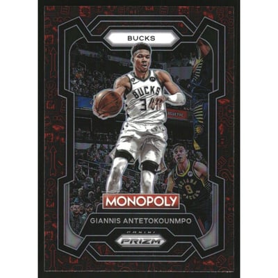 2023-24 Panini Prizm Monopoly Monopoly Red #49 Giannis Antetokounmpo