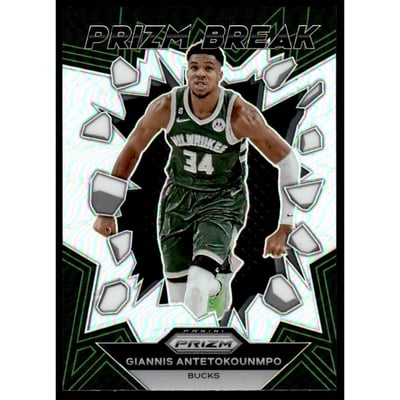 2023-24 Panini Prizm Prizm Break Prizms Silver #13 Giannis Antetokounmpo