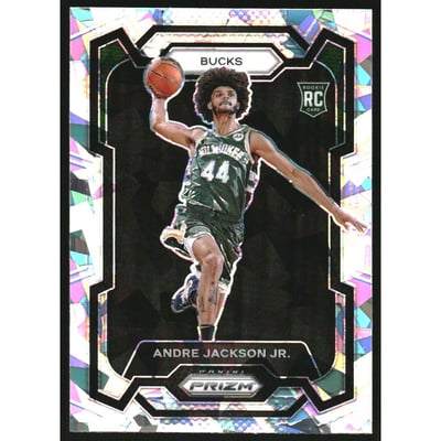 2023-24 Panini Prizm Prizms Ice #131 Andre Jackson Jr.