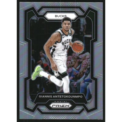 2023-24 Panini Prizm Prizms Silver #103 Giannis Antetokounmpo