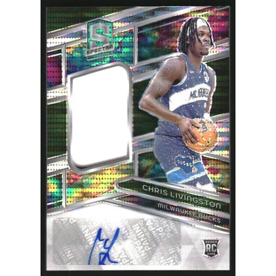 2023-24 Panini Spectra Celestial #238 Chris Livingston JSY AU/99