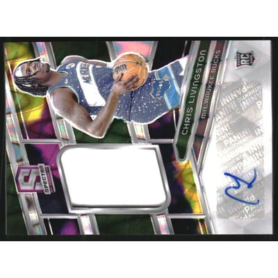 2023-24 Panini Spectra Rookie Jersey Autographs Supernova #238 Chris Livingston JSY AU