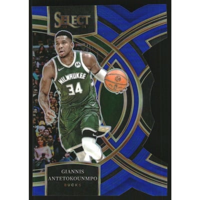 2023-24 Select Prizms Blue Die-Cut #141 Giannis Antetokounmpo