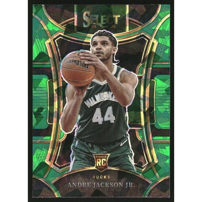 2023-24 Select Prizms Green Ice #317 Andre Jackson Jr.
