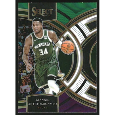 2023-24 Select Prizms Green White Purple #141 Giannis Antetokounmpo