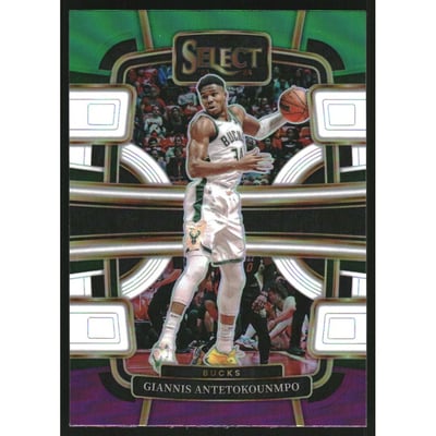 2023-24 Select Prizms Green White Purple #60 Giannis Antetokounmpo