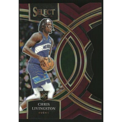 2023-24 Select Prizms Maroon Die-Cut #107 Chris Livingston