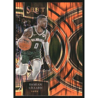 2023-24 Select Prizms Orange Flash #138 Damian Lillard