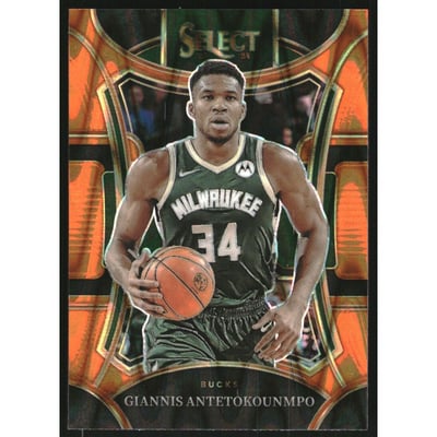 2023-24 Select Prizms Orange Tectonic #341 Giannis Antetokounmpo