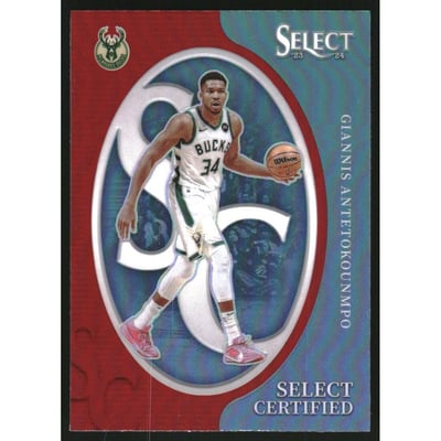 2023-24 Select Select Certified Red Prizms #13 Giannis Antetokounmpo