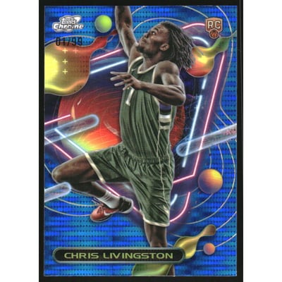 2023-24 Topps Cosmic Chrome Blue Moon Refractors #197 Chris Livingston