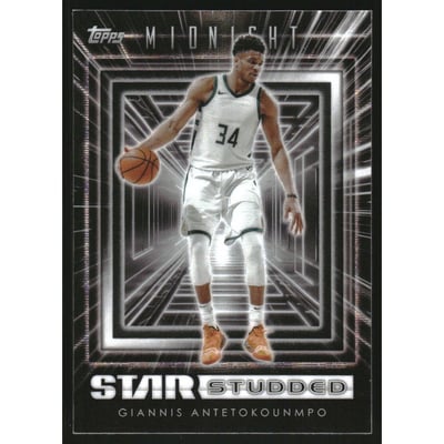 2023-24 Topps Midnight Star Studded Moon Beam #SS18 Giannis Antetokounmpo