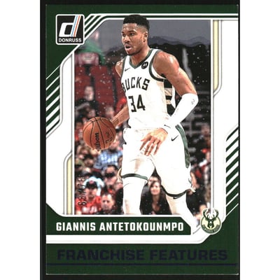 2024-25 Donruss Franchise Features Blue Winter #3 Giannis Antetokounmpo
