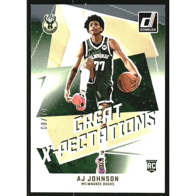 2024-25 Donruss Great X-Pectations Gold Winter #6 AJ Johnson