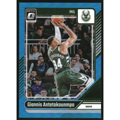 2024-25 Donruss Optic Aqua #176 Giannis Antetokounmpo