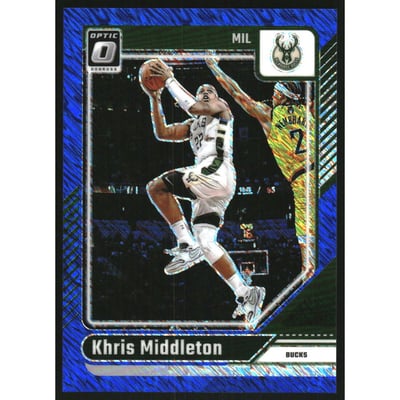 2024-25 Donruss Optic Blue Shimmer #177 Khris Middleton