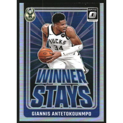 2024-25 Donruss Optic Winner Stays Holo #4 Giannis Antetokounmpo