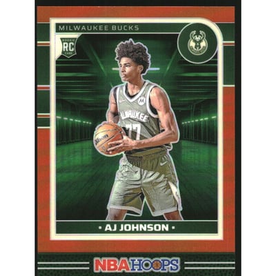 2024-25 Hoops Premium Prizms Orange #253 AJ Johnson