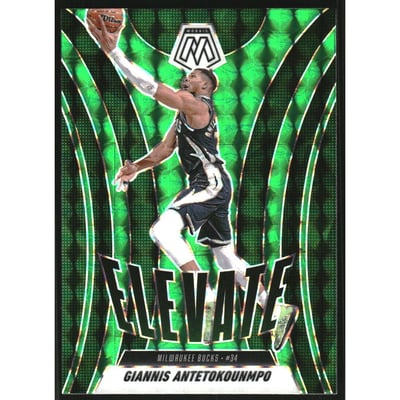 2024-25 Panini Mosaic Elevate Mosaic Green #9 Giannis Antetokounmpo