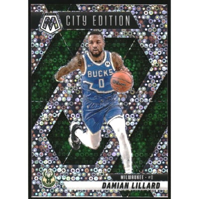 2024-25 Panini Mosaic Mosaic Fast Break Silver #285 Damian Lillard/City Edition