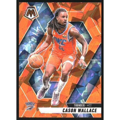 2024-25 Panini Mosaic Mosaic Orange Ice #49 Cason Wallace