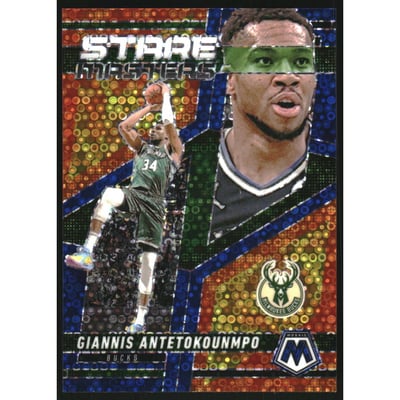 2024-25 Panini Mosaic Stare Masters Fast Break Blue #1 Giannis Antetokounmpo