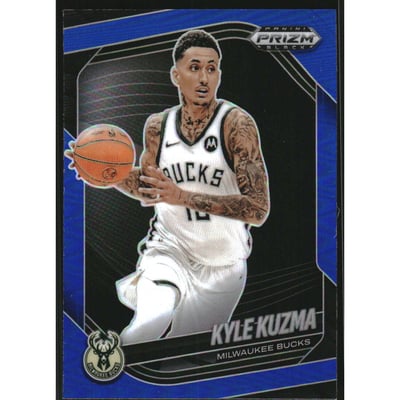 2024-25 Panini Prizm Black Prizms Blue #84 Kyle Kuzma