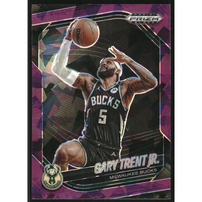 2024-25 Panini Prizm Black Prizms Purple Ice #232 Gary Trent Jr.