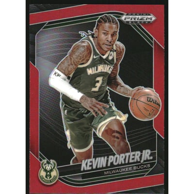 2024-25 Panini Prizm Black Prizms Red #229 Kevin Porter Jr.