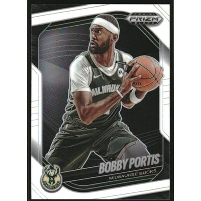 2024-25 Panini Prizm Black Prizms White #222 Bobby Portis
