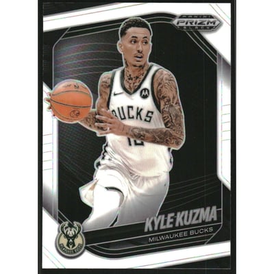 2024-25 Panini Prizm Black Prizms White #84 Kyle Kuzma