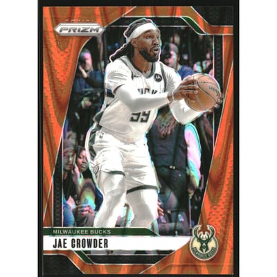 2024-25 Panini Prizm Prizms Orange Seismic #35 Jae Crowder