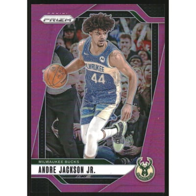 2024-25 Panini Prizm Prizms Pink #52 Andre Jackson Jr.